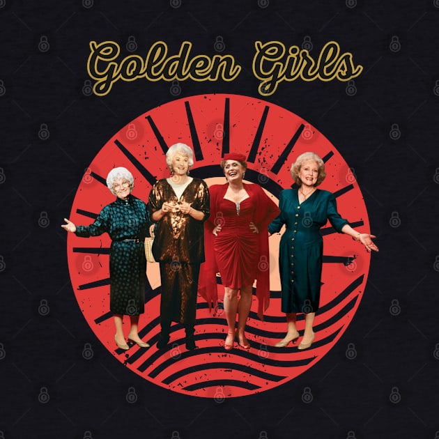 Stay golden vintage colorful golden Girls design by Nasromaystro